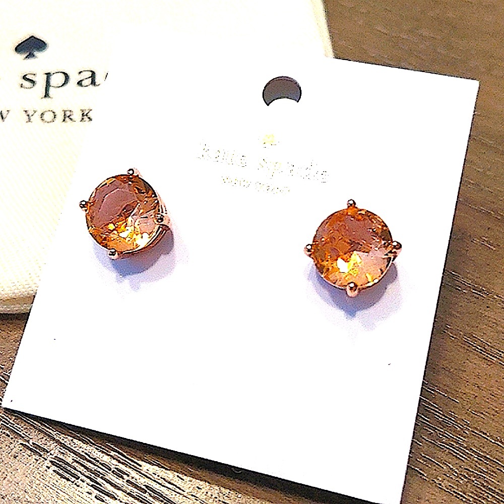 NEW Kate Spade Gumdrop Studs in Light Peach